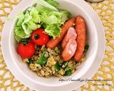 シャウエッセン☆カレーチャーハン丼作り方6写真