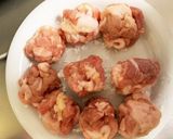 レンジで豚こま団子なす大根の甘酢煮作り方1写真
