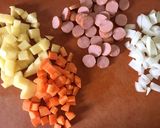 野菜たっぷりクリーム煮作り方1写真