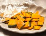 かぼちゃと豆乳のスフレ⁂離乳食のおやつに作り方1写真