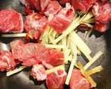 牛コン味噌炒め煮作り方2写真