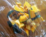水なしレンジでカボチャと油揚げの煮物作り方1写真