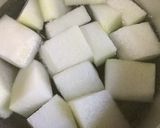 冬瓜(とわかめ)の中華スープ作り方1写真
