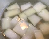 冬瓜(とわかめ)の中華スープ作り方2写真