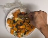 お弁当にレンジで簡単!かぼちゃ醤油バター作り方5写真