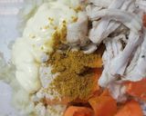 ☆サラダチキン入り♪カレーポテトさらだ☆作り方3写真