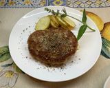 簡単ハンバーグ！塩バターソース♪作り方5写真