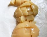 桃缶使い切りレシピ♡豆乳桃プリン作り方1写真