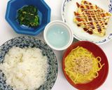 【病院】豆腐のお好み焼き風【給食】作り方8写真