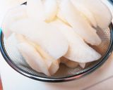 水きりヨーグルトの梨トースト作り方1写真