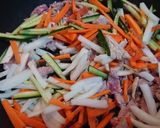 ごまが香ります✨ポークと野菜の細切り炒め作り方4写真