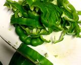ピーマン、しめじ、ひき肉のカレー炒め作り方1写真