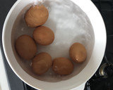 簡単　殻付き塩味ゆで卵作り方2写真