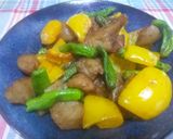 こんにゃくとパプリカしし唐のピリ辛炒め作り方14写真