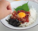 和えるだけ!まぐろのユッケ丼作り方3写真