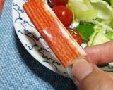 サラダカニカマを簡単に小分けにする方法作り方3写真