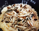 生秋鮭ときのこの炊き込みごはん作り方6写真