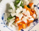 レンジで青椒肉絲風ミニトマトの梅炒め丼作り方5写真