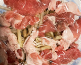 もやしとしめじレンジで豚平焼き風作り方5写真