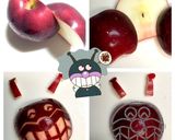 リンゴdeドキンちゃん&ばいきんまん♡作り方5写真