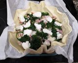 簡単キッシュ☆ほうれん草＋ベーコン作り方2写真