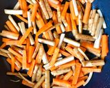 人参・牛蒡の酢入り金平ごぼう＊お弁当作り方3写真