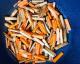 人参・牛蒡の酢入り金平ごぼう＊お弁当作り方4写真