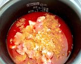 炊飯器で簡単★もち麦入りチキンライス作り方4写真