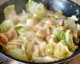 簡単、時短料理【白菜とホタテのサッと煮】作り方5写真