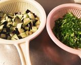 茄子とピーマン豚肉のガパオ風 飯作り方2写真