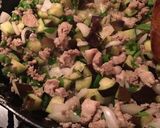 茄子とピーマン豚肉のガパオ風 飯作り方6写真