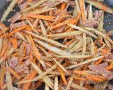 ベーコンとごぼうの鶏だしきんぴら作り方3写真