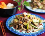 豚肉とごぼうのピーナッツスタミナ炒め作り方4写真