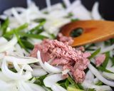 別茹で不要♪ツナのワンポットナポリタン作り方1写真