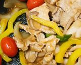 豚こまぎれ肉に野菜を加えたポークチャップ作り方3写真
