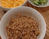 うちの三色丼/鶏そぼろ丼/あまったそぼろ作り方1写真