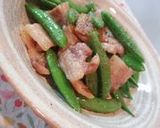 塩豚大好き♡スナップえんどうと炒めました作り方5写真