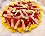 オートミールで野菜たっぷりメキシカンピザ作り方4写真