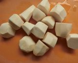 里芋のみそ煮作り方1写真