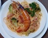 海老とブロッコリーのトマトクリームパスタ作り方13写真