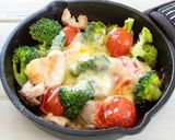 鶏もも肉と野菜のチーズ焼き作り方6写真
