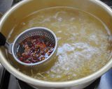 ドライピーマンで彩りよく　ちりめんパスタ作り方2写真