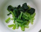 すぐにもう一品、青菜のなめたけ和え作り方1写真