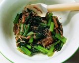 すぐにもう一品、青菜のなめたけ和え作り方2写真