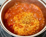 トマトソースチーズチキンラーメン☆作り方2写真