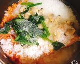 トマト煮の残りソースで韓国風雑炊作り方1写真