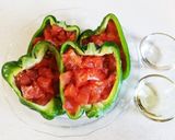 ピーマンの鮭詰め トマトマヨソース作り方3写真