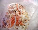千切り野菜の味噌お焼き作り方1写真