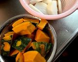 ほっこりかぼちゃのお味噌汁作り方1写真