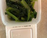 納豆と小松菜の胡麻和え、チーズご飯作り方1写真